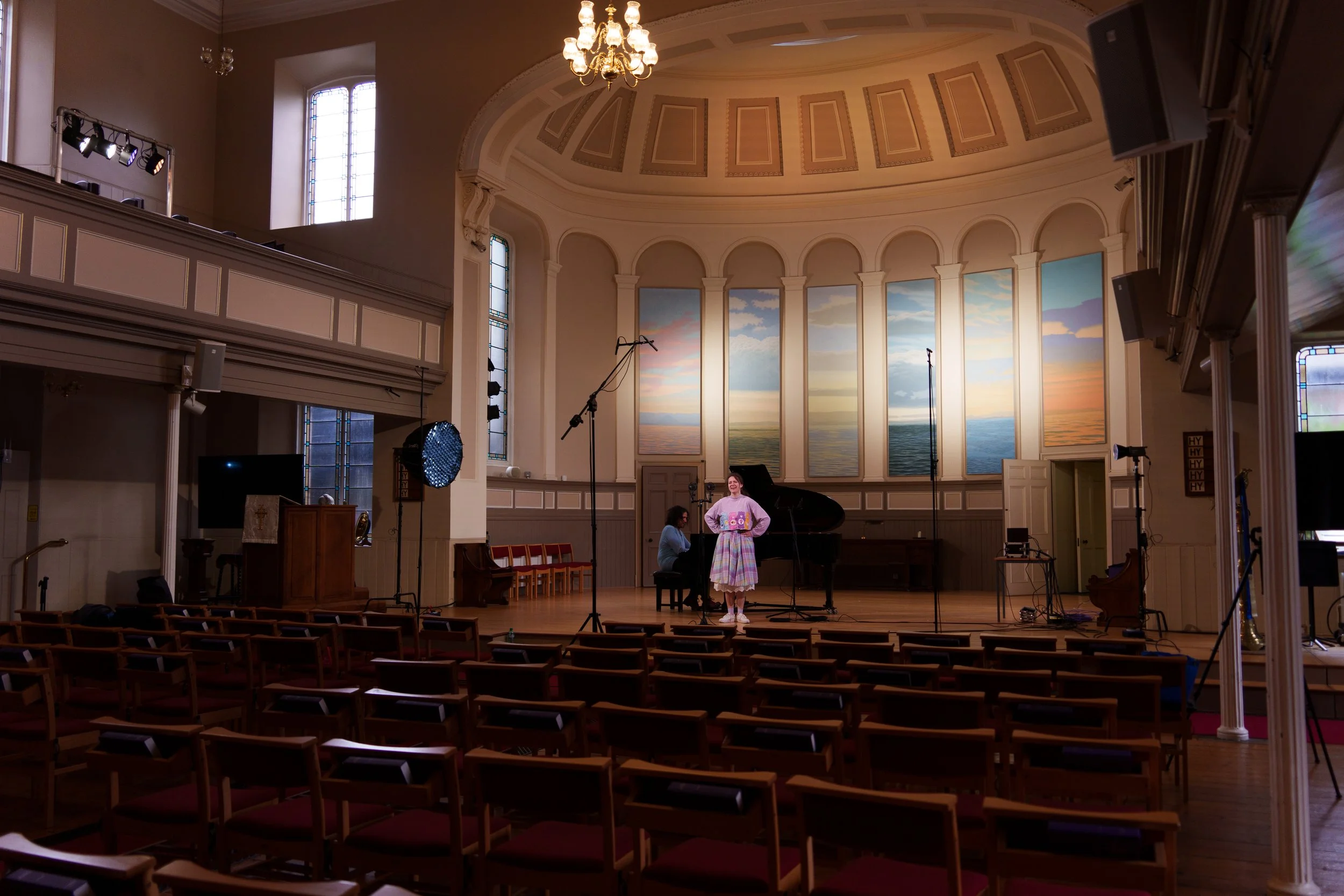 xx, Lotte, album recording session at Stockbridge Church, Edinburgh